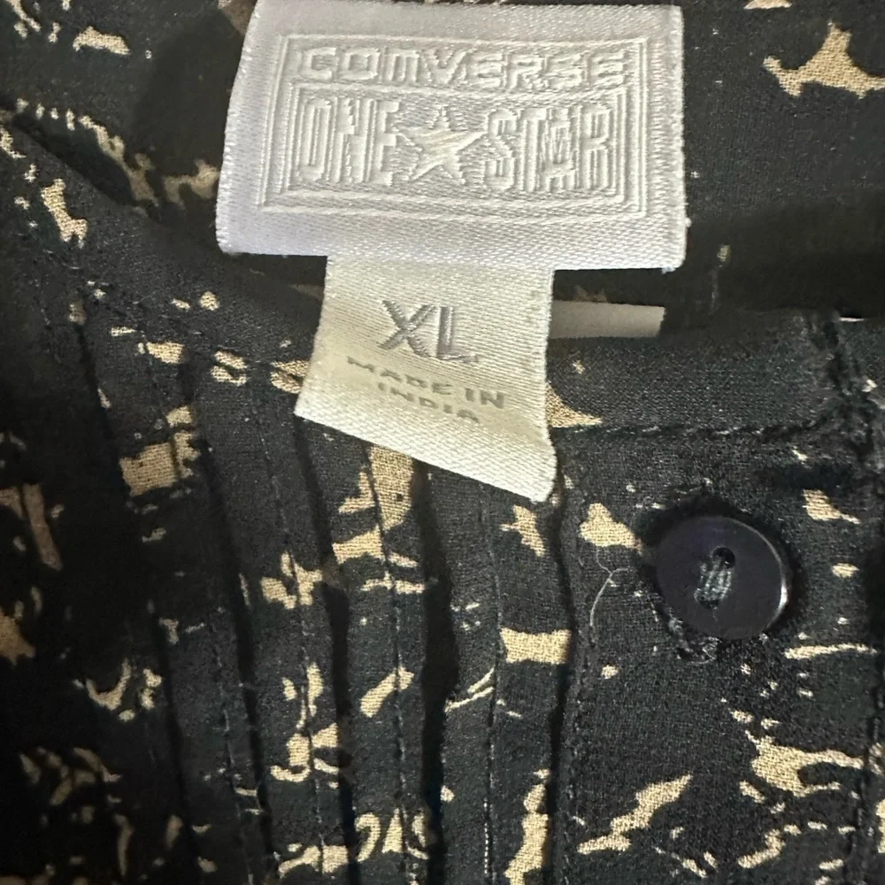 Black and Cream Converse Women's Top - Picture 3 of 10
